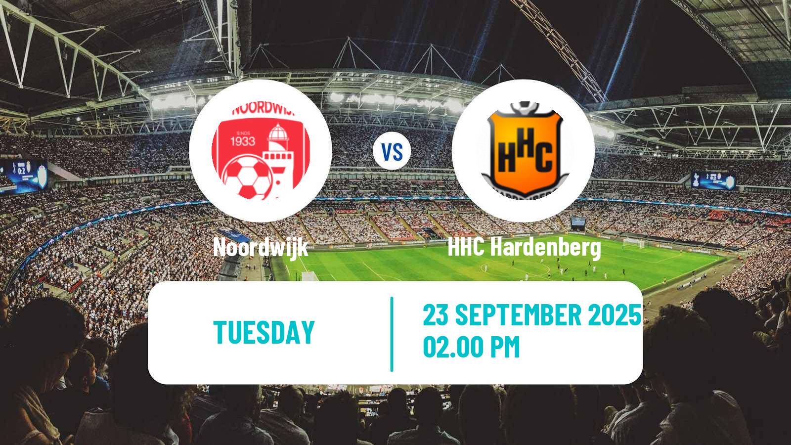 Football Dutch KNVB Beker Noordwijk - HHC Hardenberg
