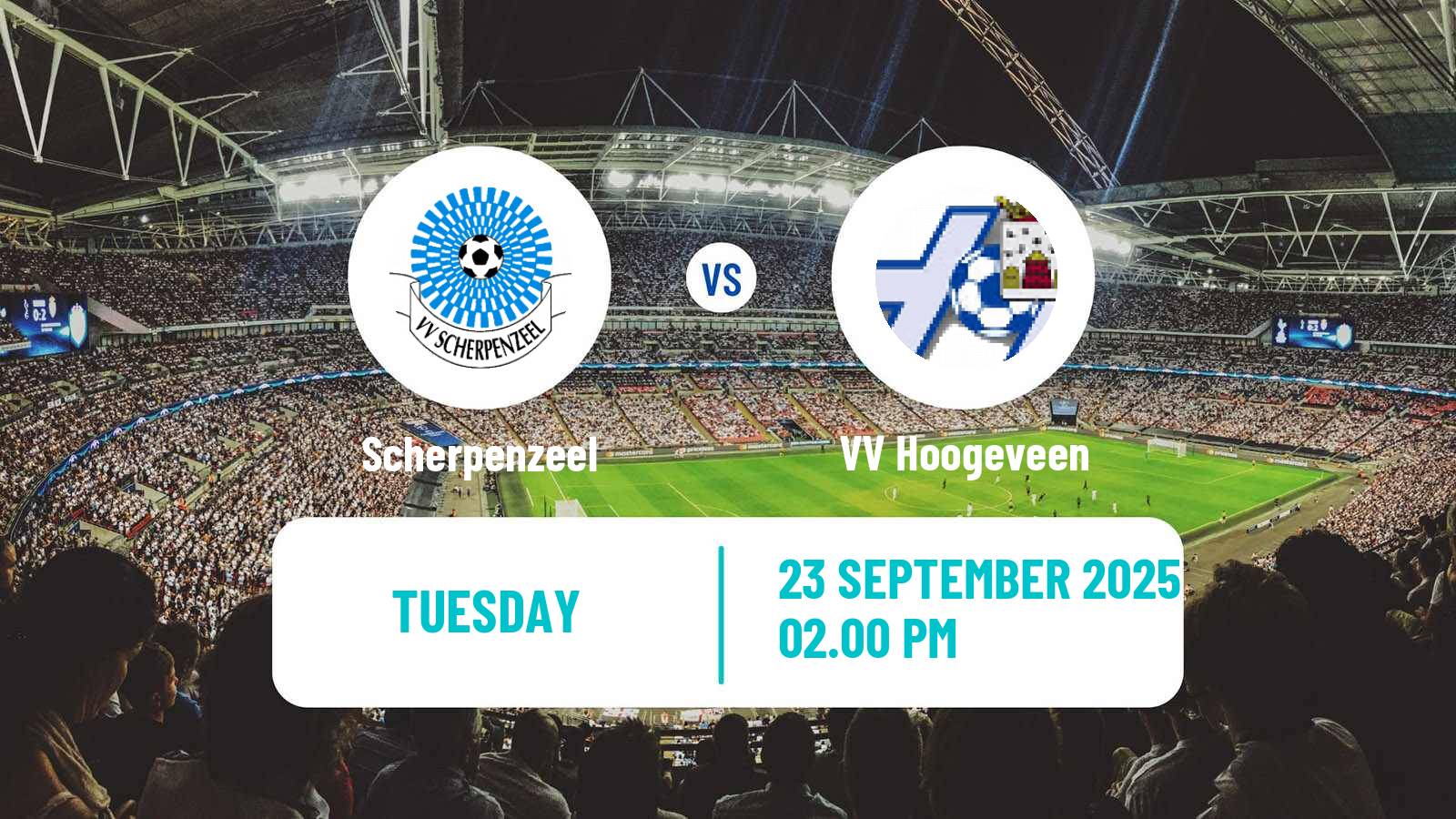 Football Dutch KNVB Beker Scherpenzeel - Hoogeveen