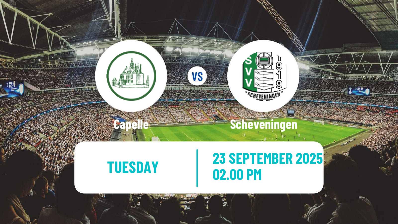 Football Dutch KNVB Beker Capelle - Scheveningen