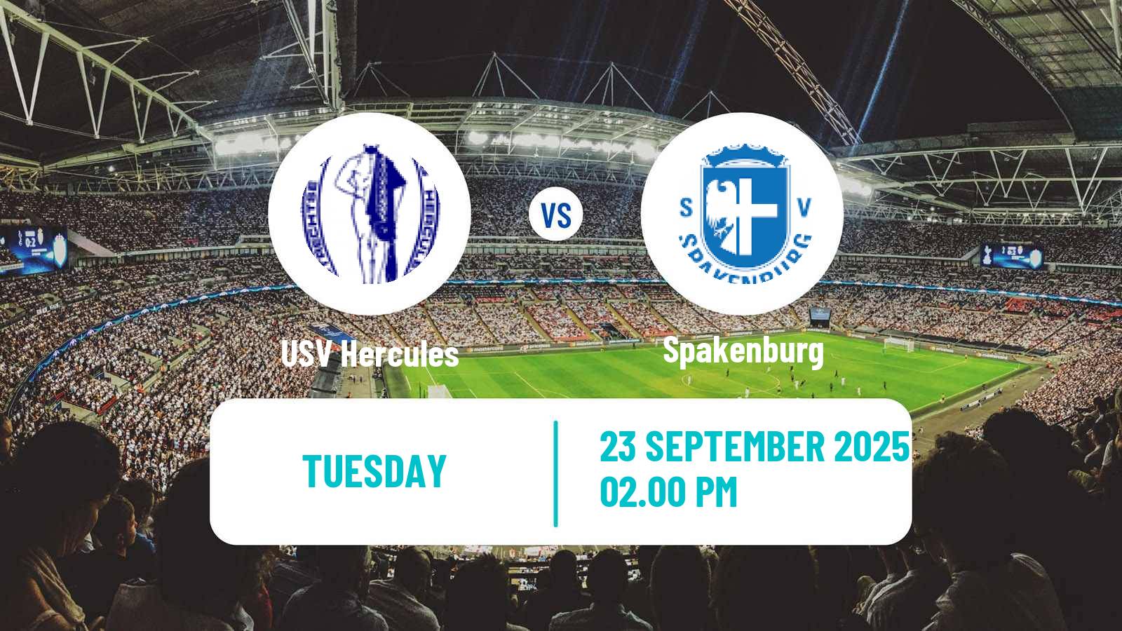 Football Dutch KNVB Beker USV Hercules - Spakenburg