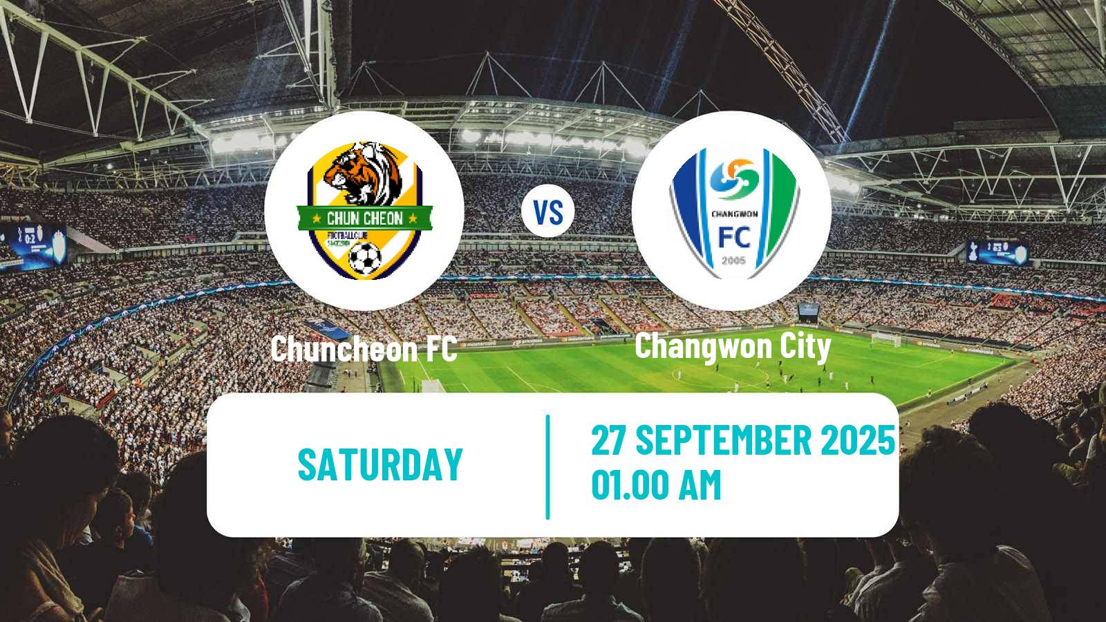 Football South Korean K3 League Chuncheon - Changwon City