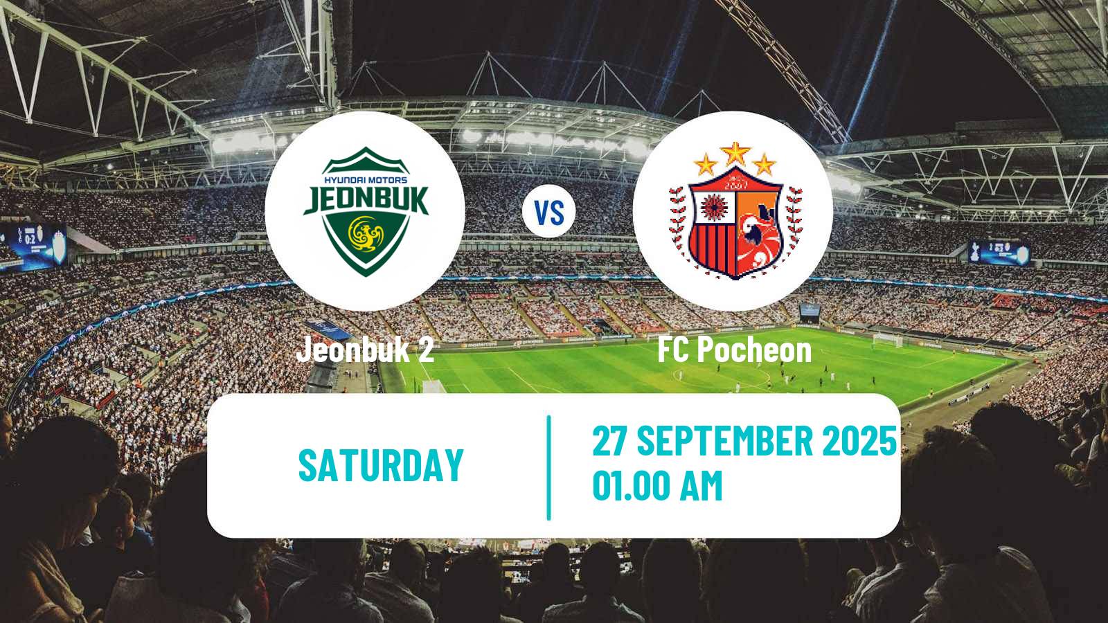 Football South Korean K3 League Jeonbuk 2 - Pocheon