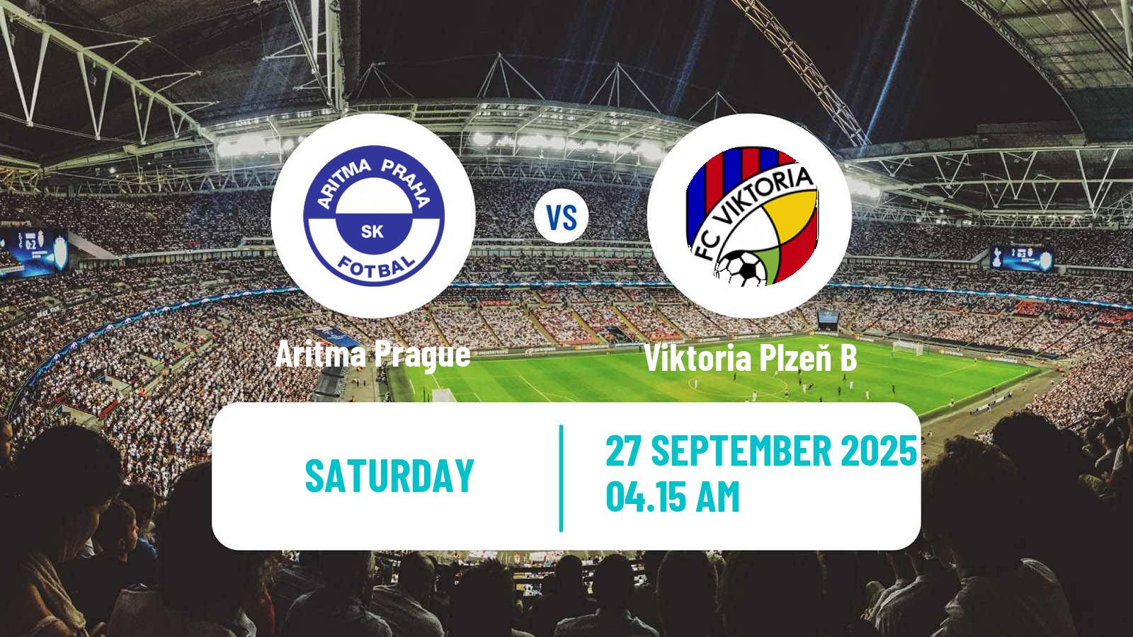 Football Czech CFL Group A Aritma Prague - Viktoria Plzeň B