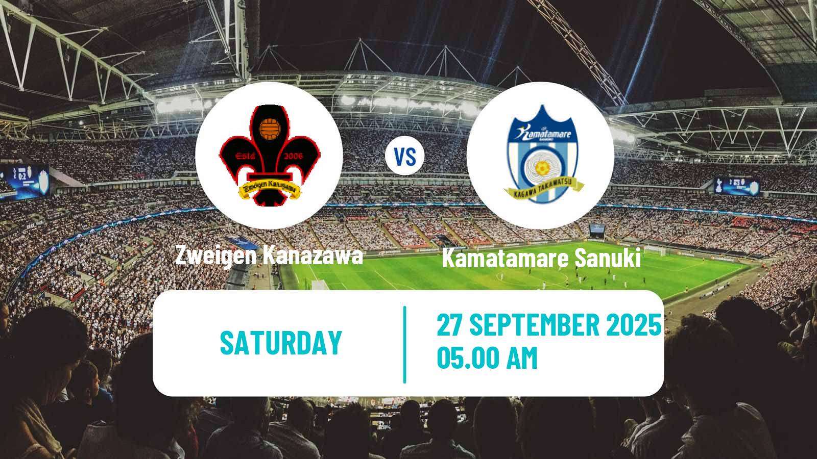 Football Japan J3 League Zweigen Kanazawa - Kamatamare Sanuki