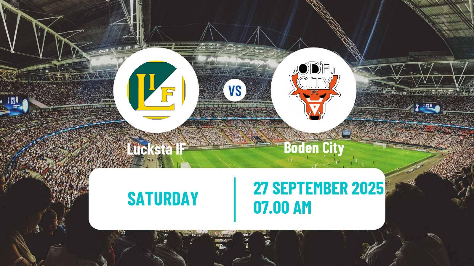 Football Swedish Division 2 - Norrland Lucksta - Boden City