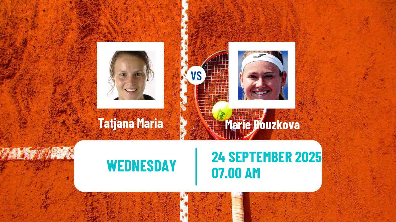 Tennis WTA Beijing Tatjana Maria - Marie Bouzkova