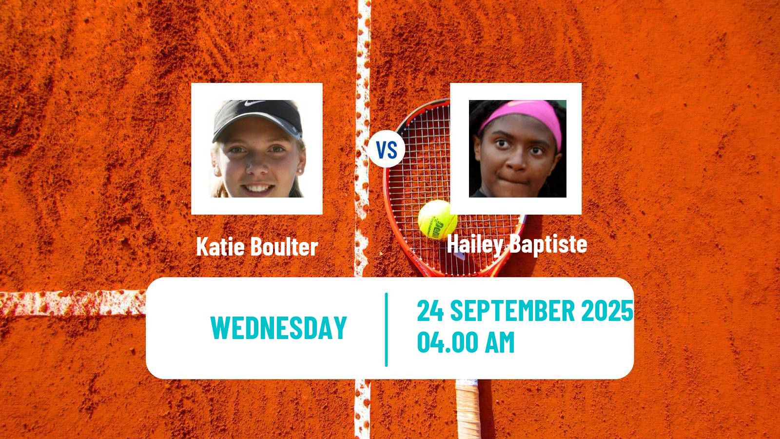Tennis WTA Beijing Katie Boulter - Hailey Baptiste