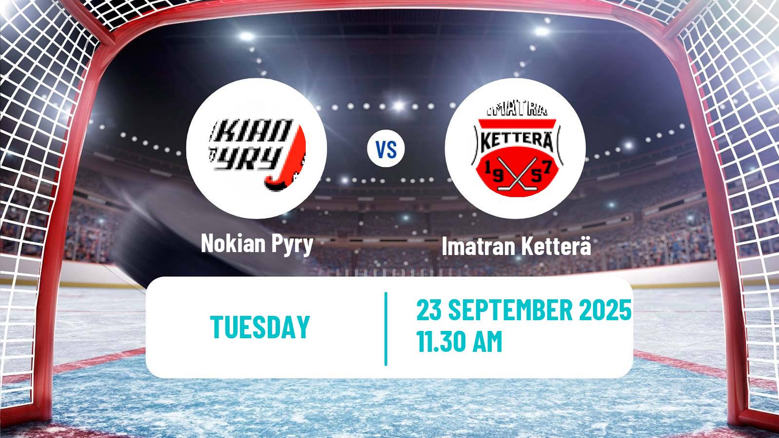 Hockey Finnish Mestis Nokian Pyry - Imatran Ketterä