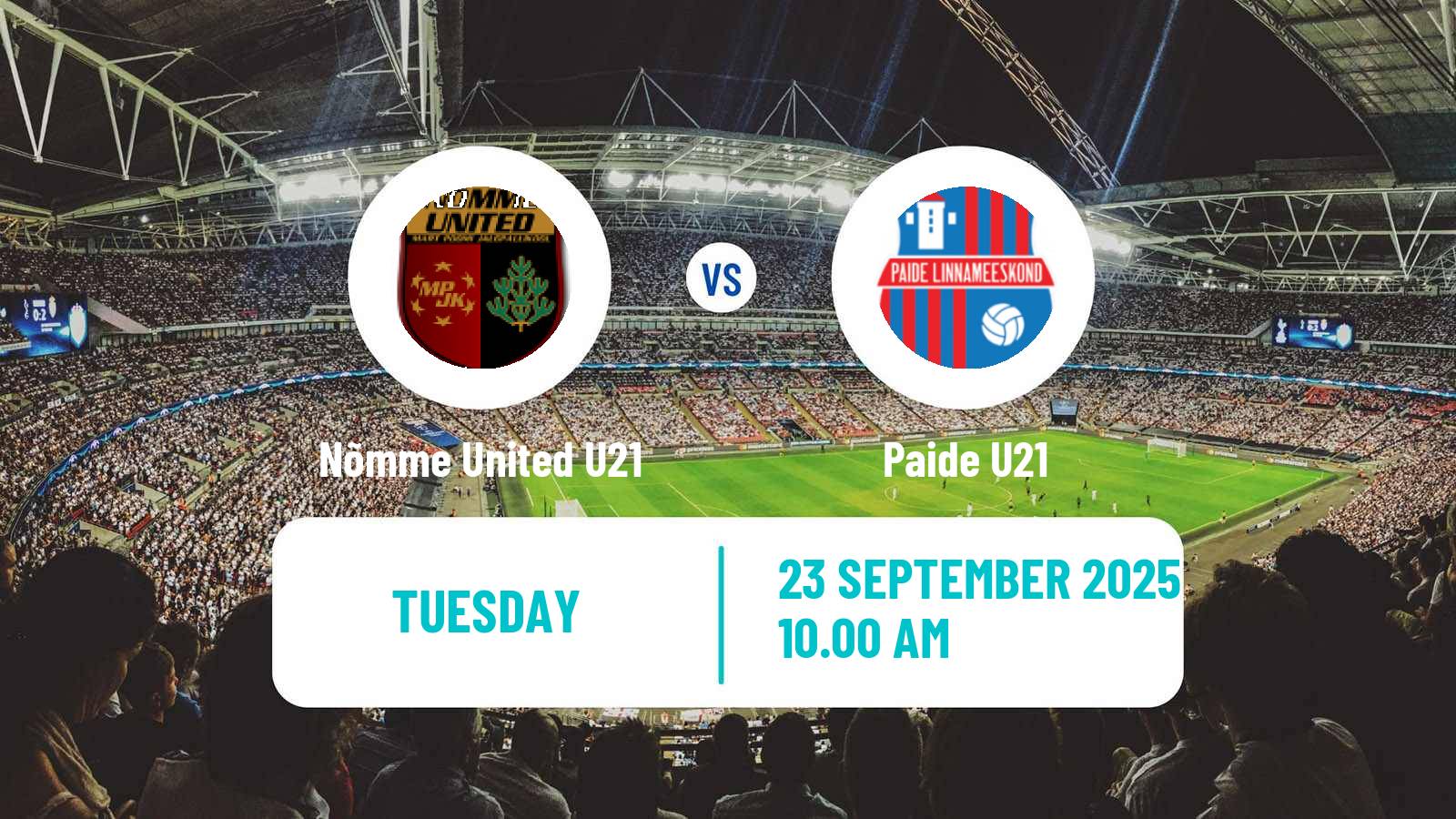 Football Estonian Esiliiga B Nõmme United U21 - Paide U21