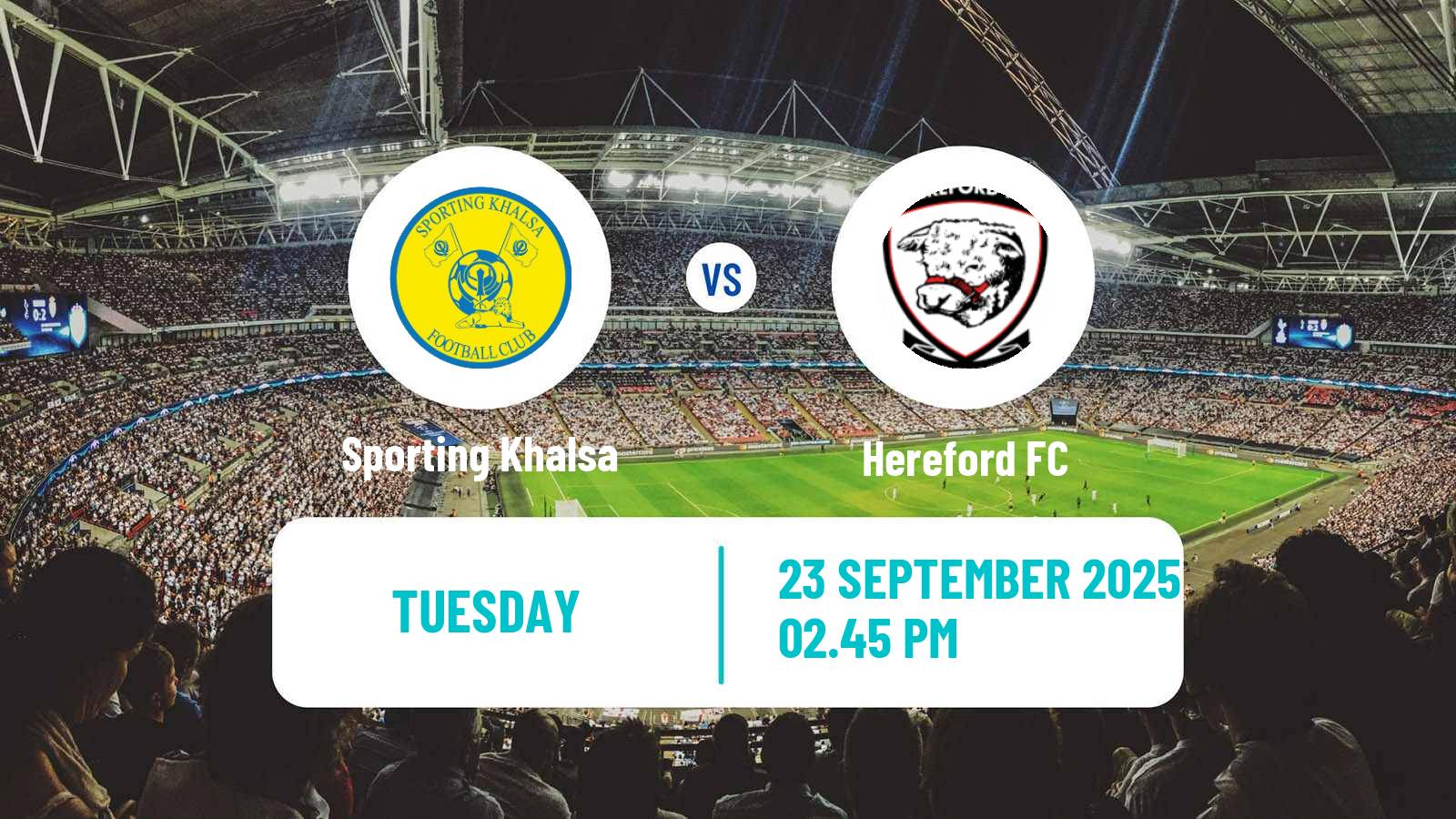 Football English FA Cup Sporting Khalsa - Hereford