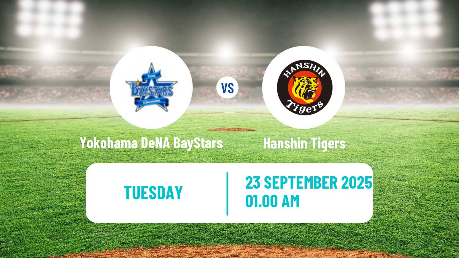 Baseball NPB Yokohama DeNA BayStars - Hanshin Tigers