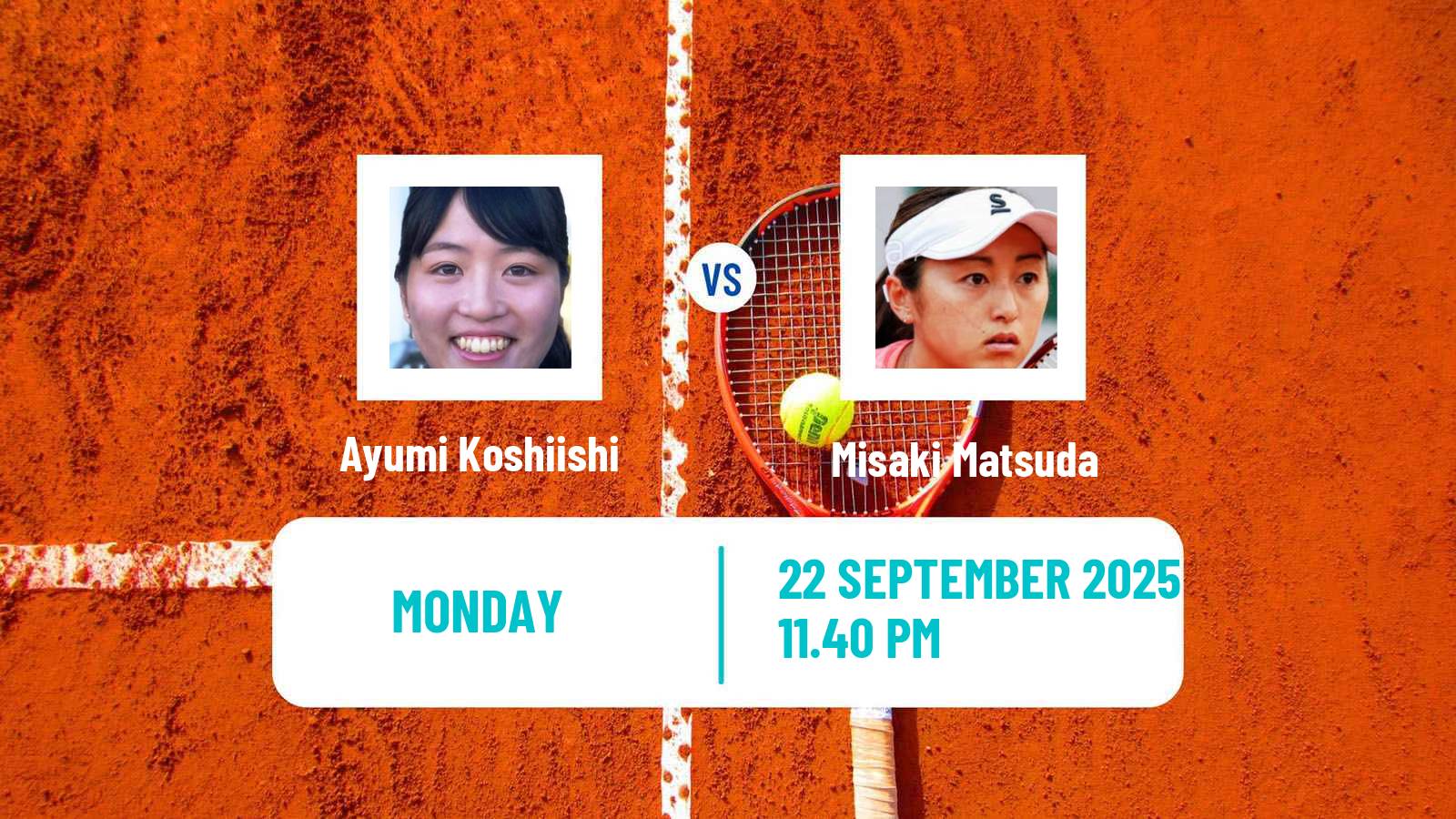 Tennis ITF W100 Incheon Women Ayumi Koshiishi - Misaki Matsuda