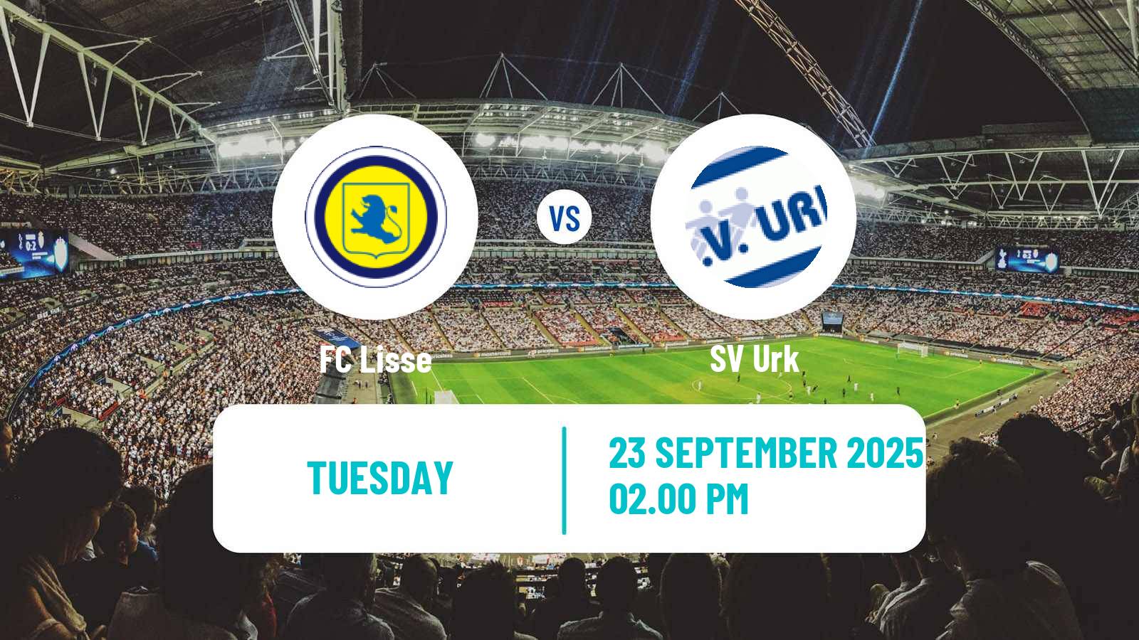 Football Dutch KNVB Beker Lisse - Urk Football Dutch KNVB Beker Lisse - Urk