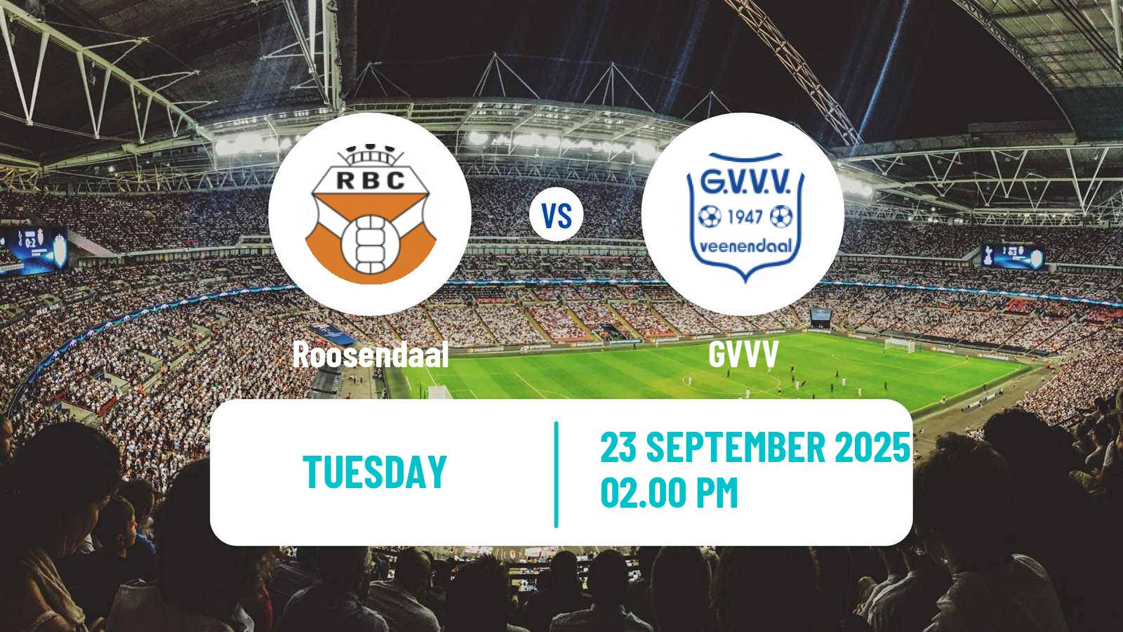 Football Dutch KNVB Beker Roosendaal - GVVV