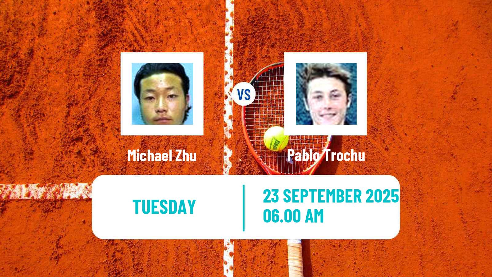 Tennis ITF M15 Budapest 2 Men Michael Zhu - Pablo Trochu