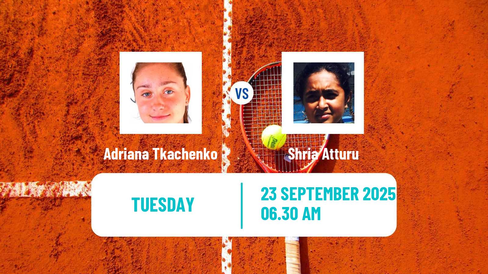 Tennis ITF W15 Kayseri 10 Women Adriana Tkachenko - Shria Atturu