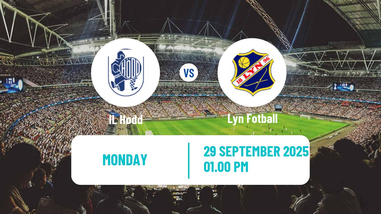 Football Norwegian Adeccoligaen Hødd - Lyn