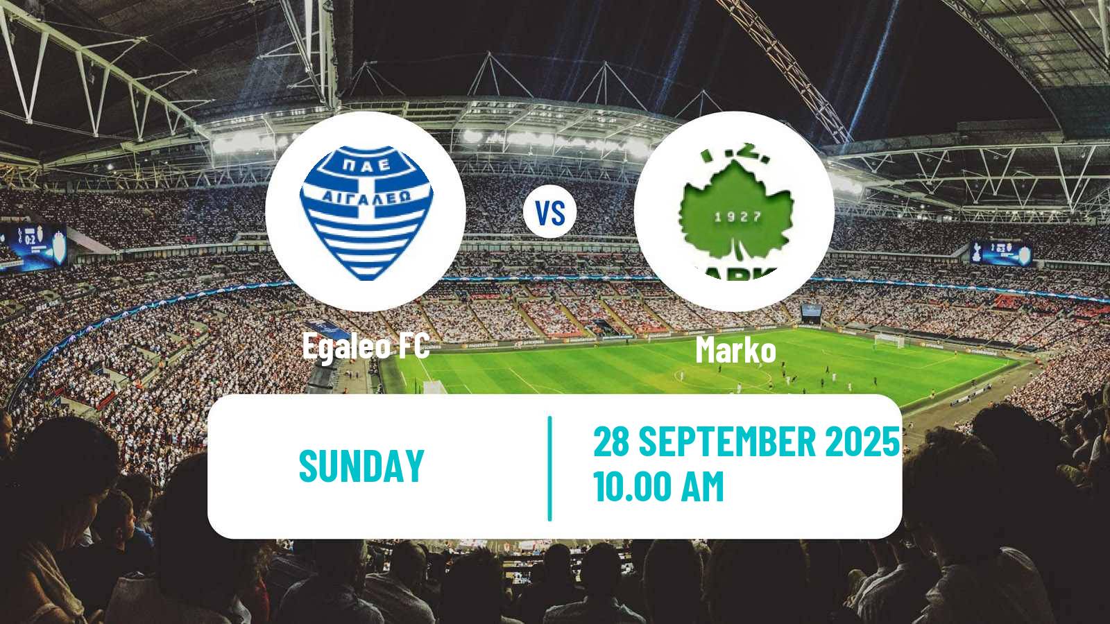 Football Greek Super League 2 Egaleo - Marko