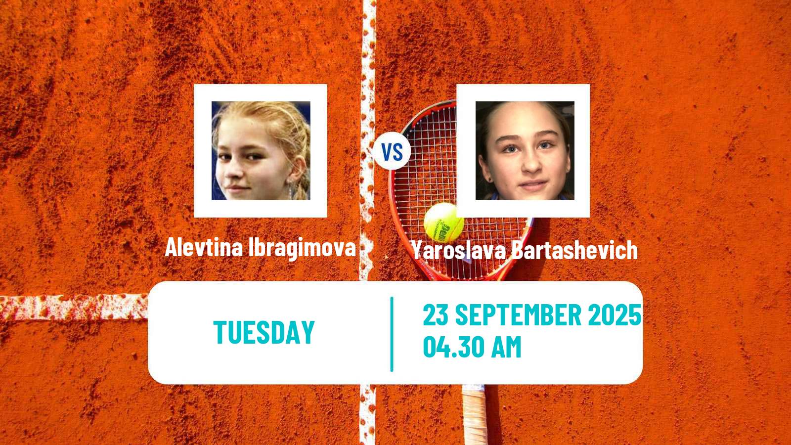 Tennis ITF W50 H Pazardzhik 2 Women Alevtina Ibragimova - Yaroslava Bartashevich