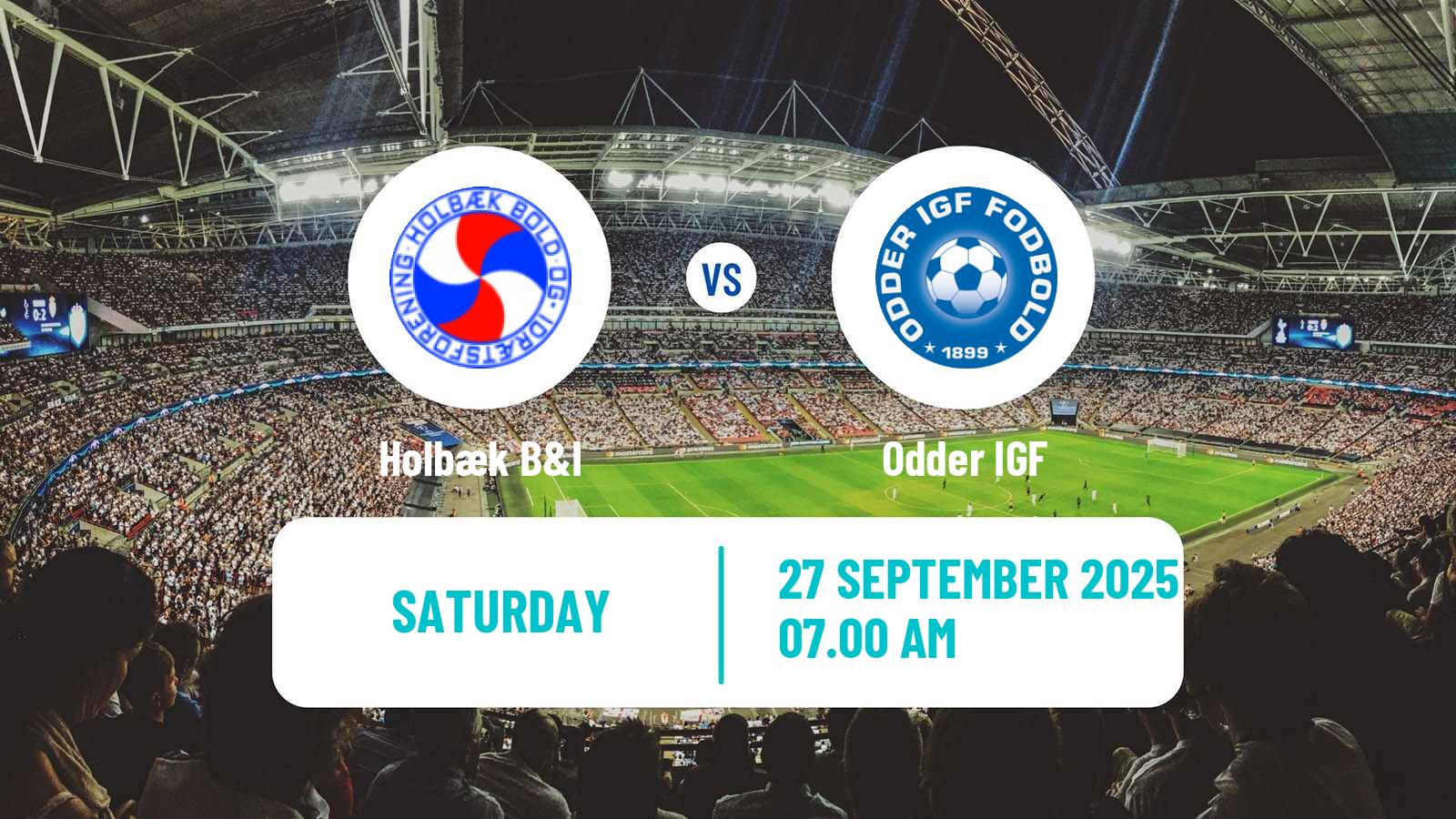 Football Danish 3 Division Holbæk - Odder