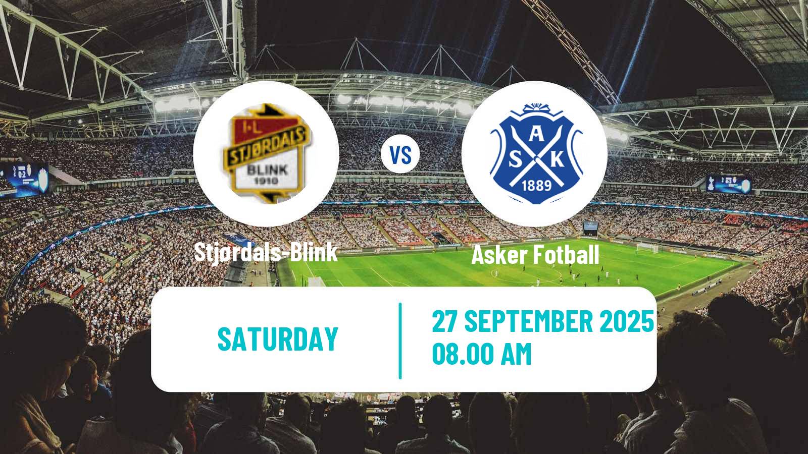 Football Norwegian Division 2 - Group 2 Stjørdals-Blink - Asker Fotball