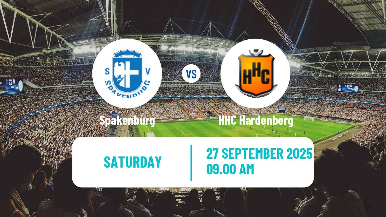 Football Dutch Tweede Divisie Spakenburg - HHC Hardenberg
