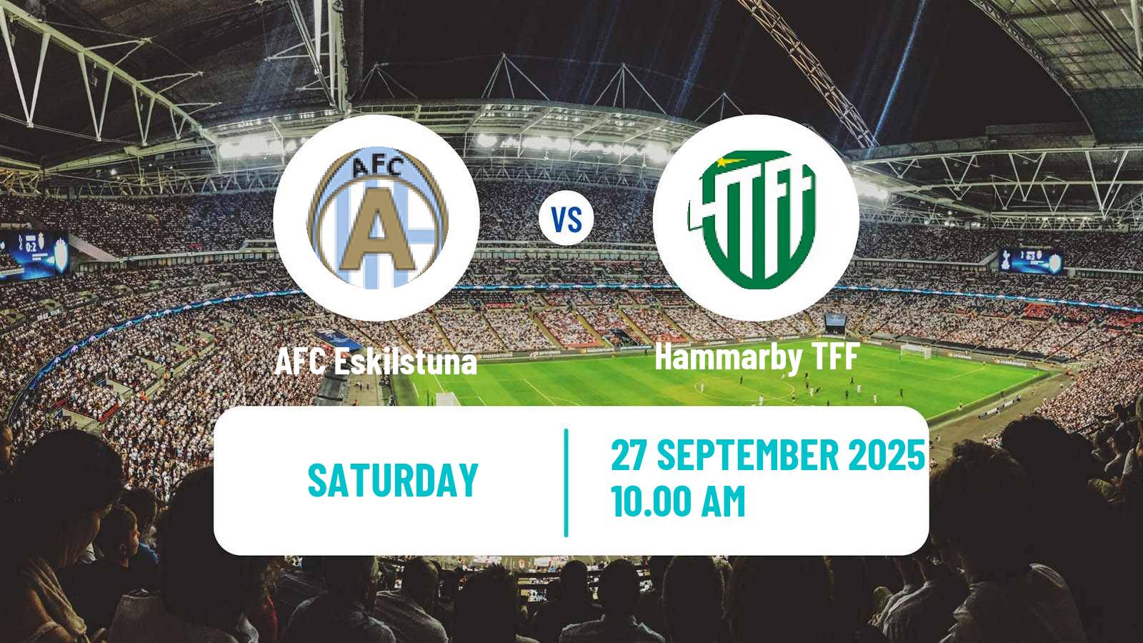 Football Swedish Division 1 Norra AFC Eskilstuna - Hammarby TFF