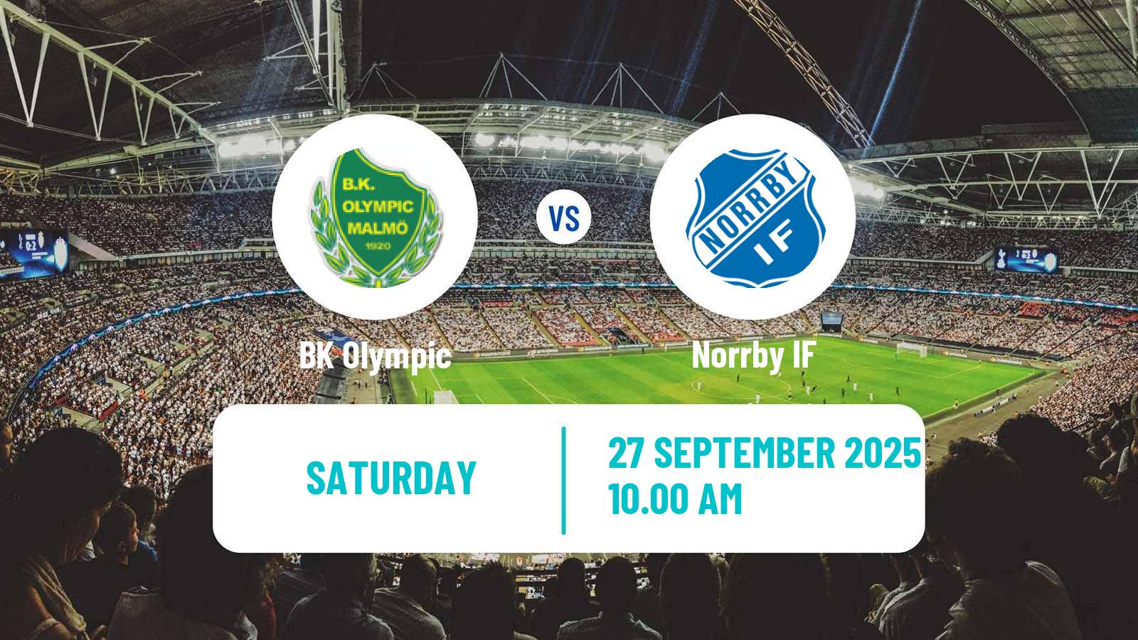 Football Swedish Division 1 Södra Olympic - Norrby