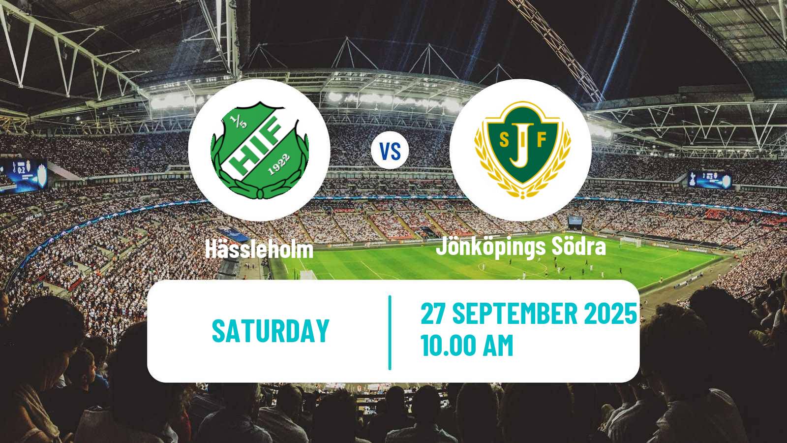 Football Swedish Division 1 Södra Hässleholm - Jönköpings Södra