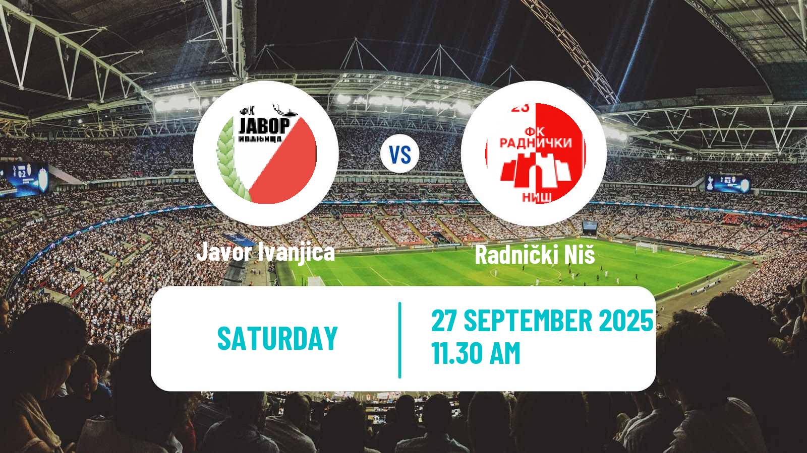 Football Serbian Superliga Javor Ivanjica - Radnički Niš