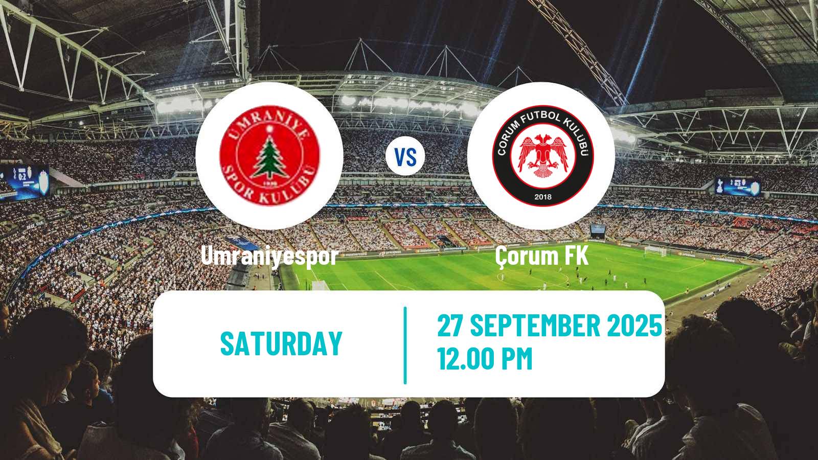 Football Turkish First League Umraniyespor - Çorum