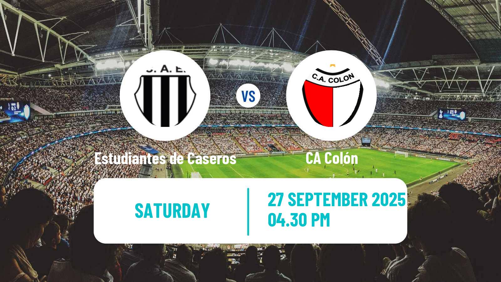 Football Argentinian Primera Nacional Estudiantes de Caseros - Colón