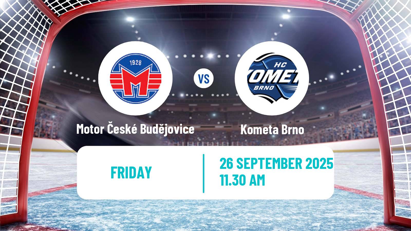 Hockey Czech Extraliga Motor České Budějovice - Kometa Brno