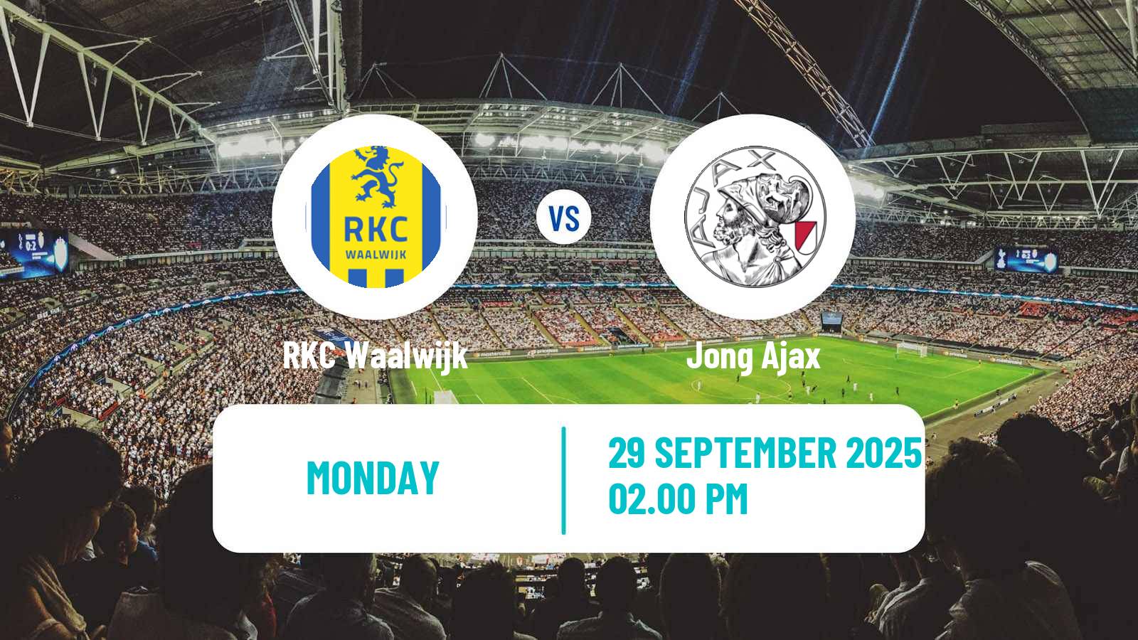 Football Dutch Eerste Divisie Waalwijk - Jong Ajax