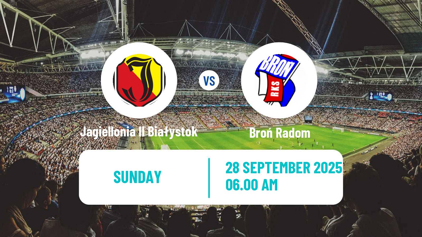 Football Polish Division 3 - Group I Jagiellonia II Białystok - Broń Radom