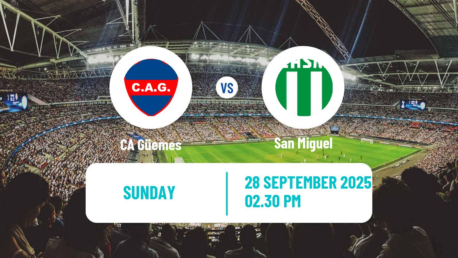 Football Argentinian Primera Nacional Güemes - San Miguel