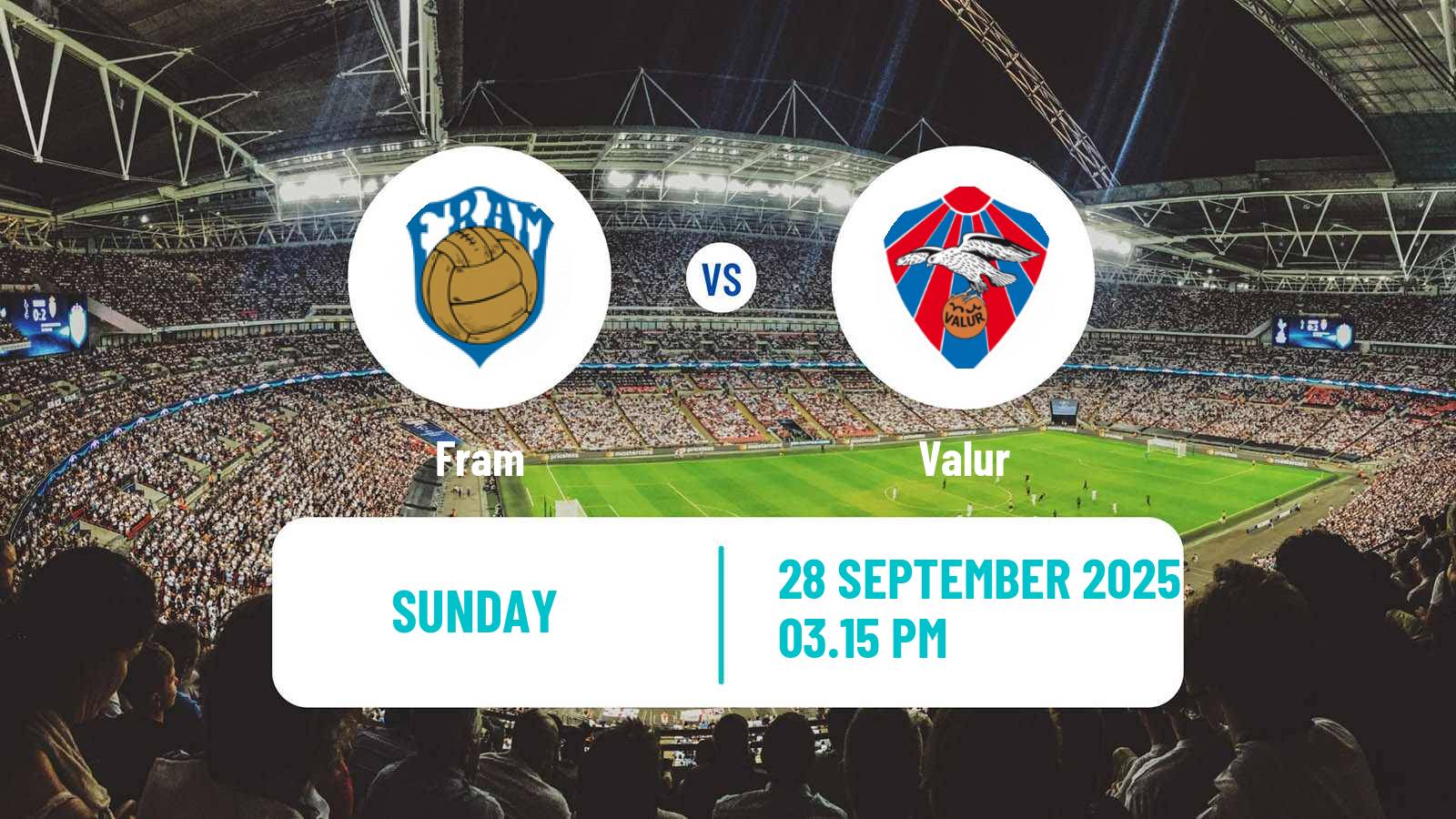 Football Icelandic Besta-deild karla Fram - Valur