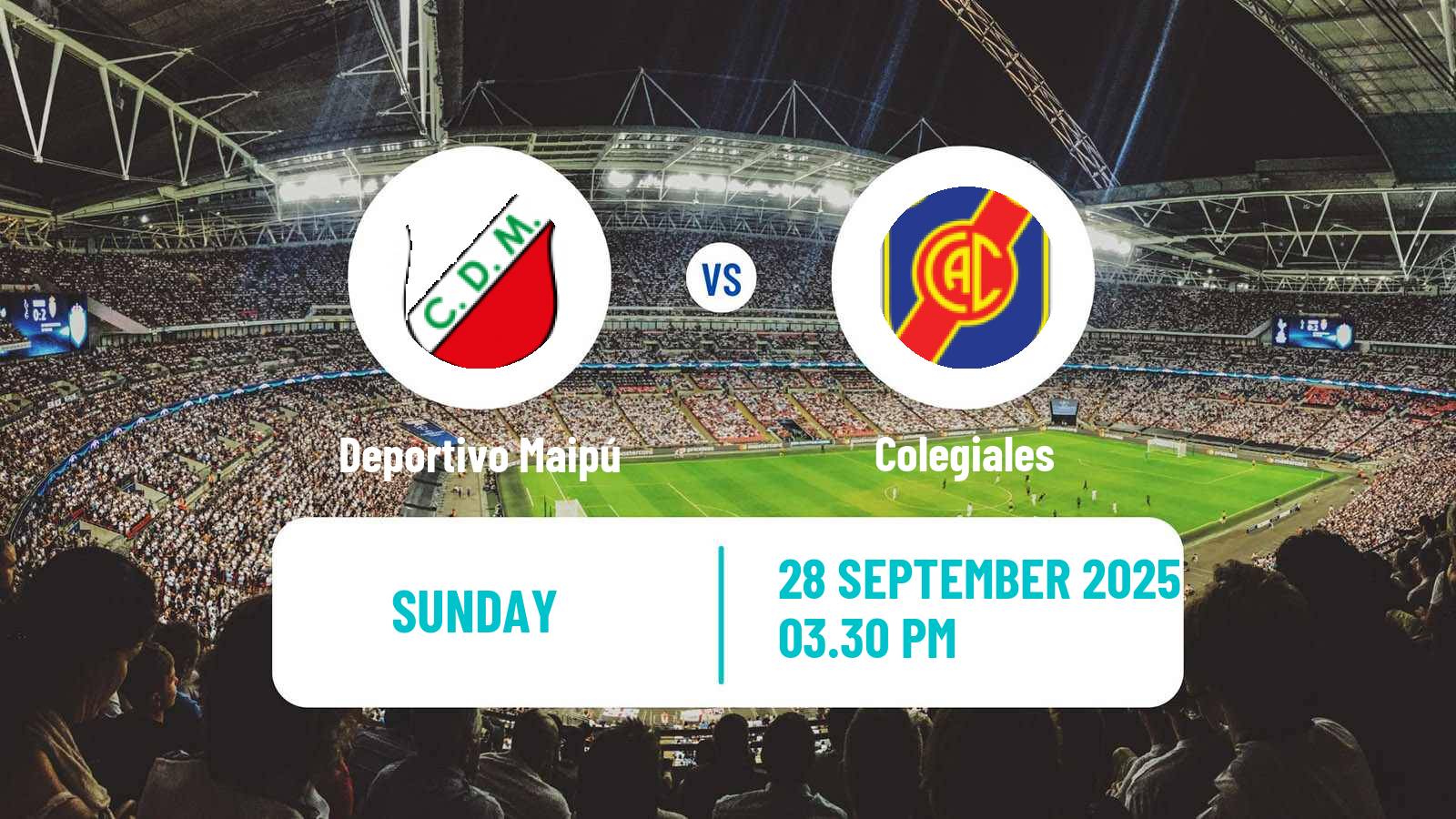 Football Argentinian Primera Nacional Deportivo Maipú - Colegiales