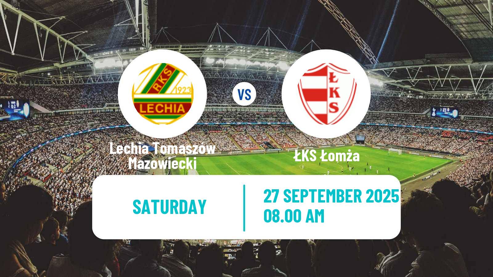 Football Polish Division 3 - Group I Lechia Tomaszów Mazowiecki - ŁKS Łomża
