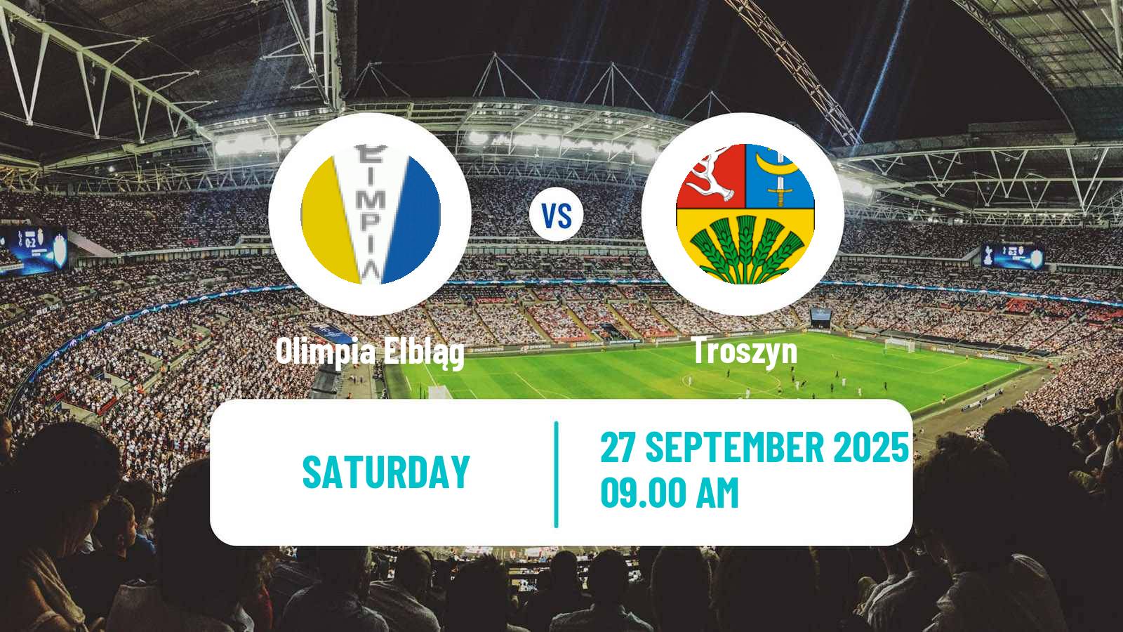 Football Polish Division 3 - Group I Olimpia Elbląg - Troszyn