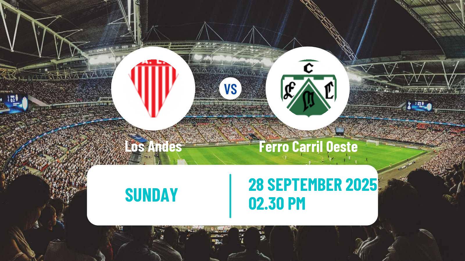 Football Argentinian Primera Nacional Los Andes - Ferro Carril Oeste