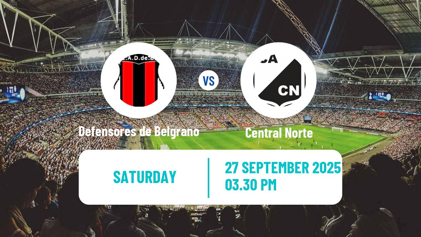 Football Argentinian Primera Nacional Defensores de Belgrano - Central Norte