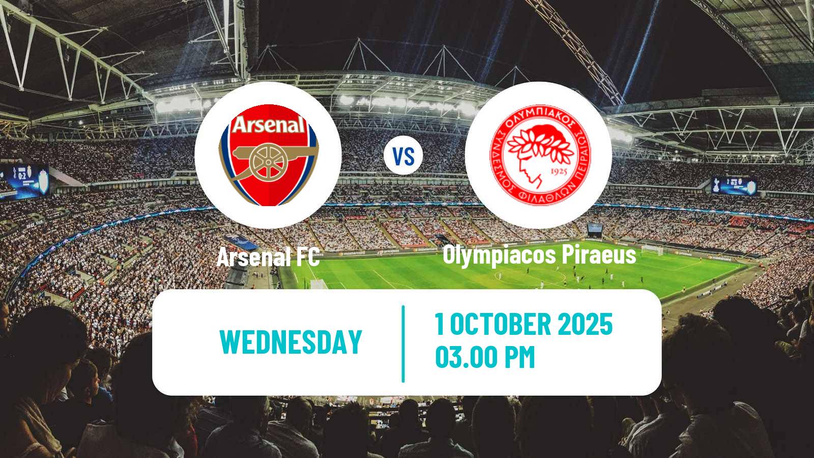 Football UEFA Champions League Arsenal - Olympiacos Piraeus