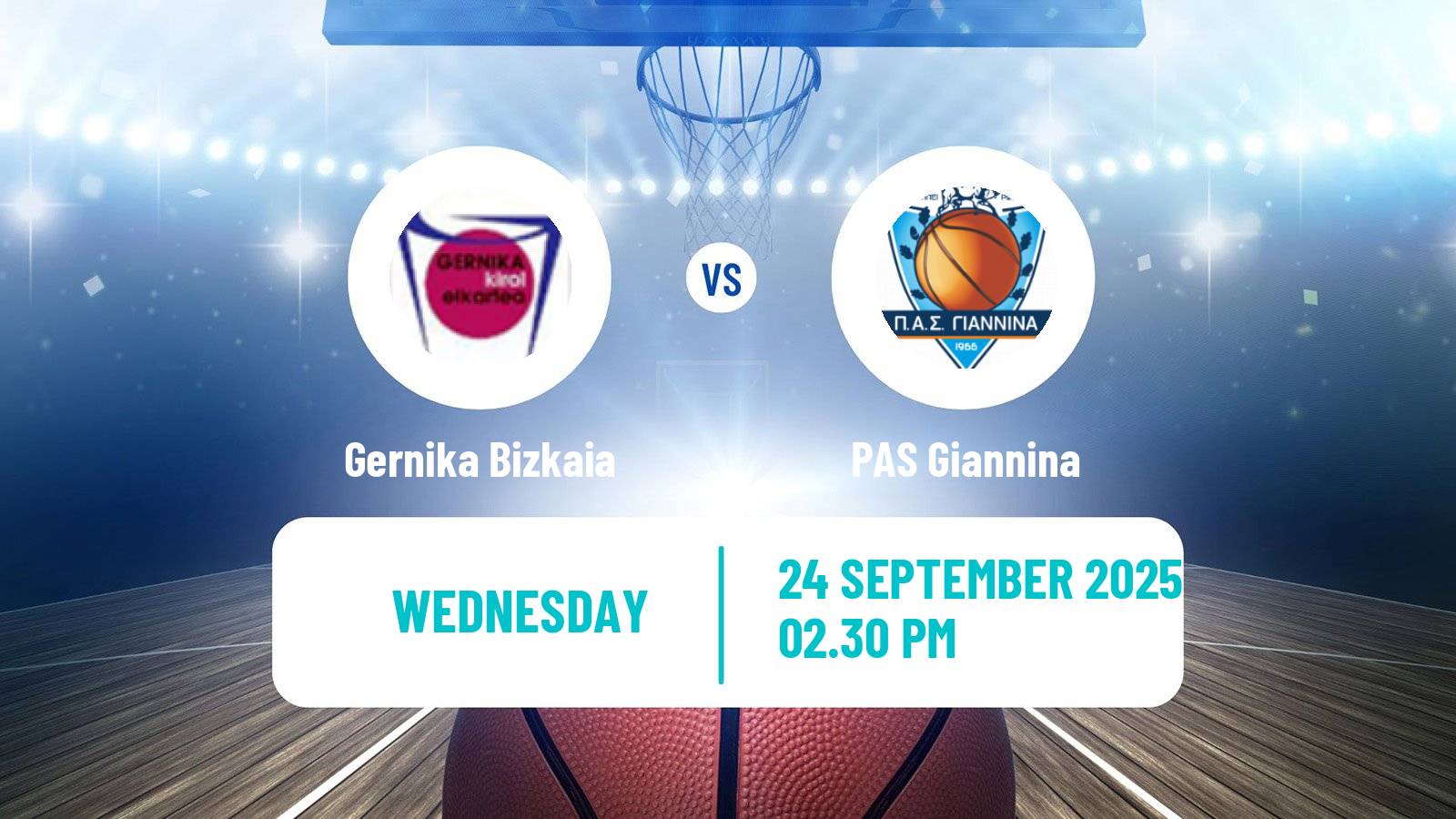 Basketball Eurocup Women Gernika Bizkaia - PAS Giannina