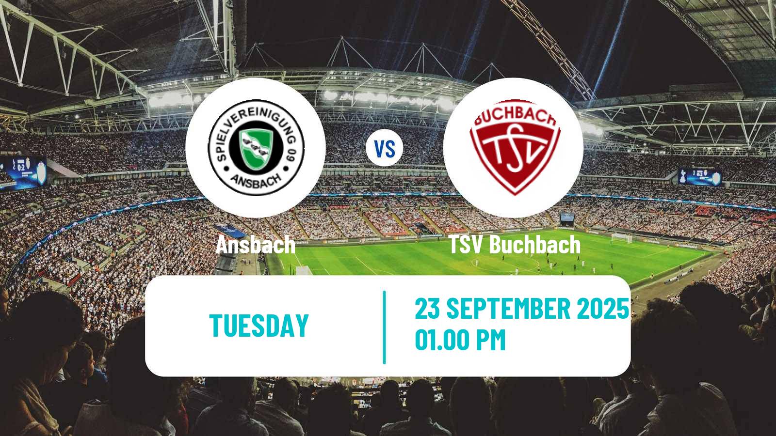 Football German Regionalliga Bayern Ansbach - Buchbach