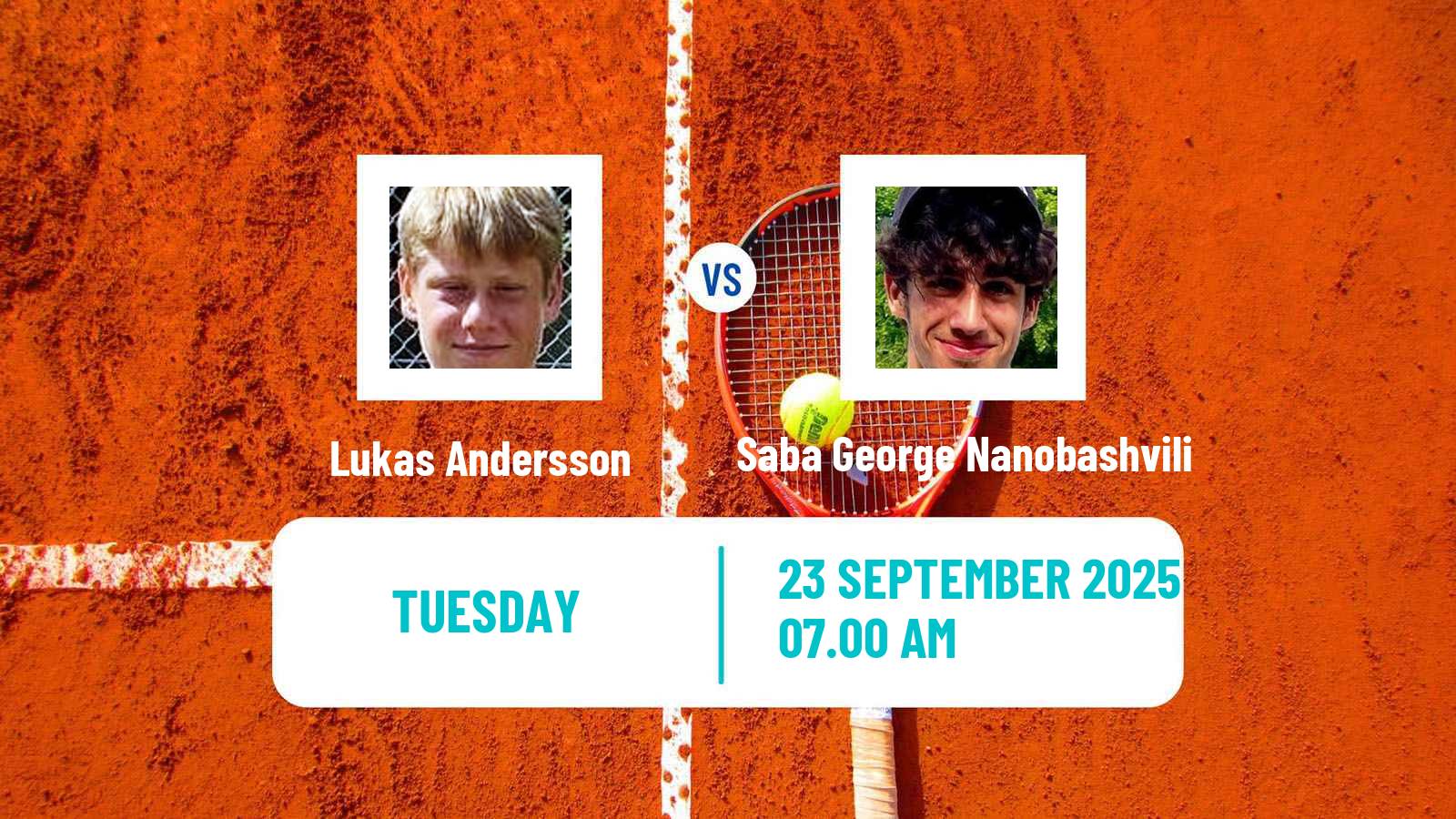 Tennis ITF M25 Falun Men Lukas Andersson - Saba George Nanobashvili