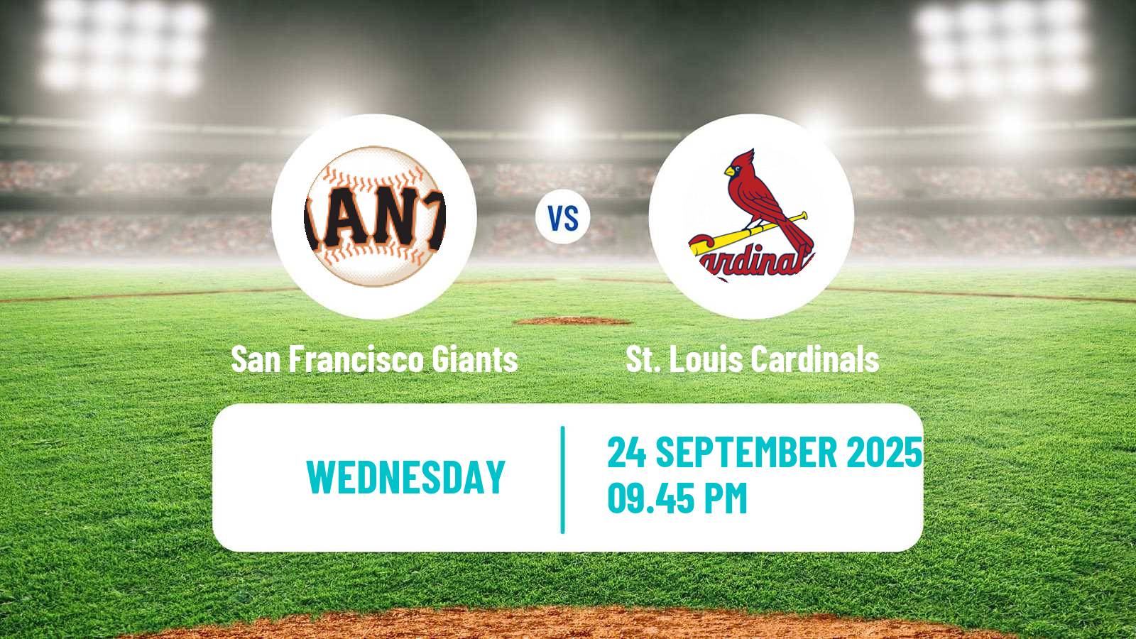 Baseball MLB San Francisco Giants - St. Louis Cardinals