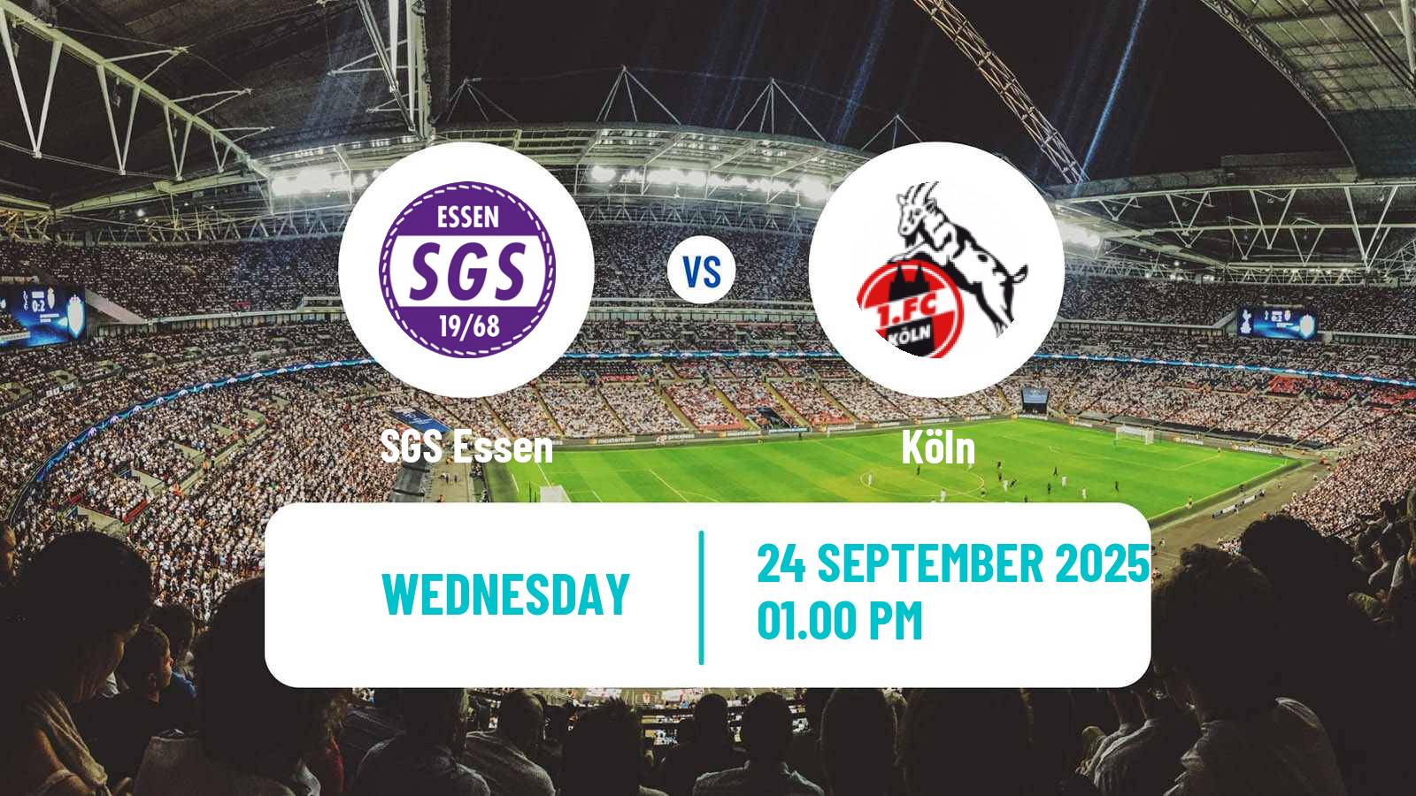 Football German Bundesliga Women SGS Essen - Köln