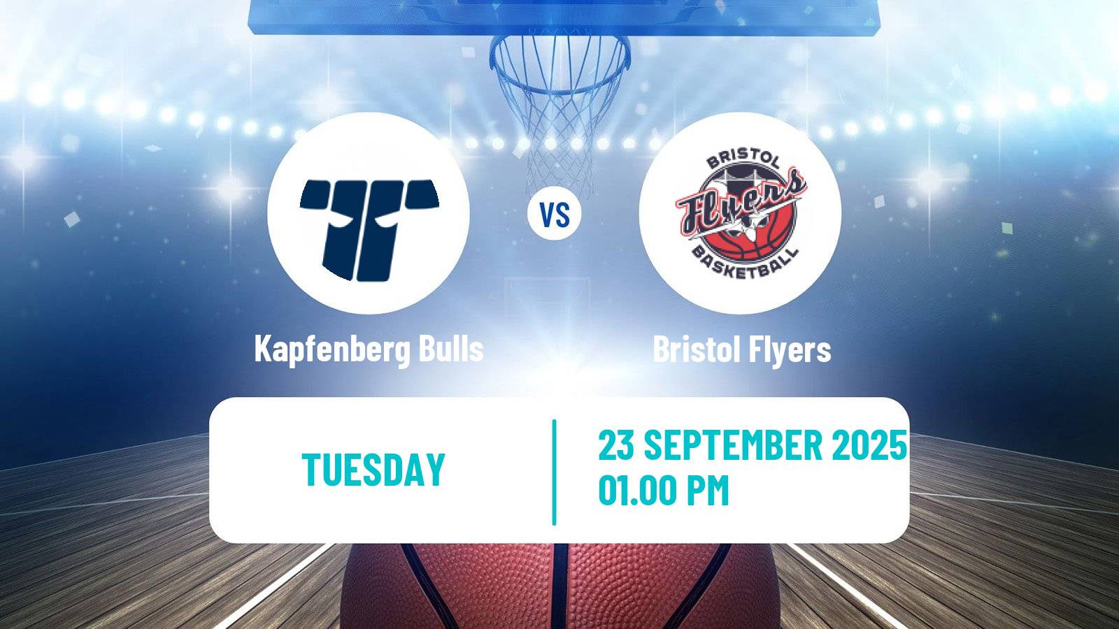 Basketball ENBL Kapfenberg Bulls - Bristol Flyers