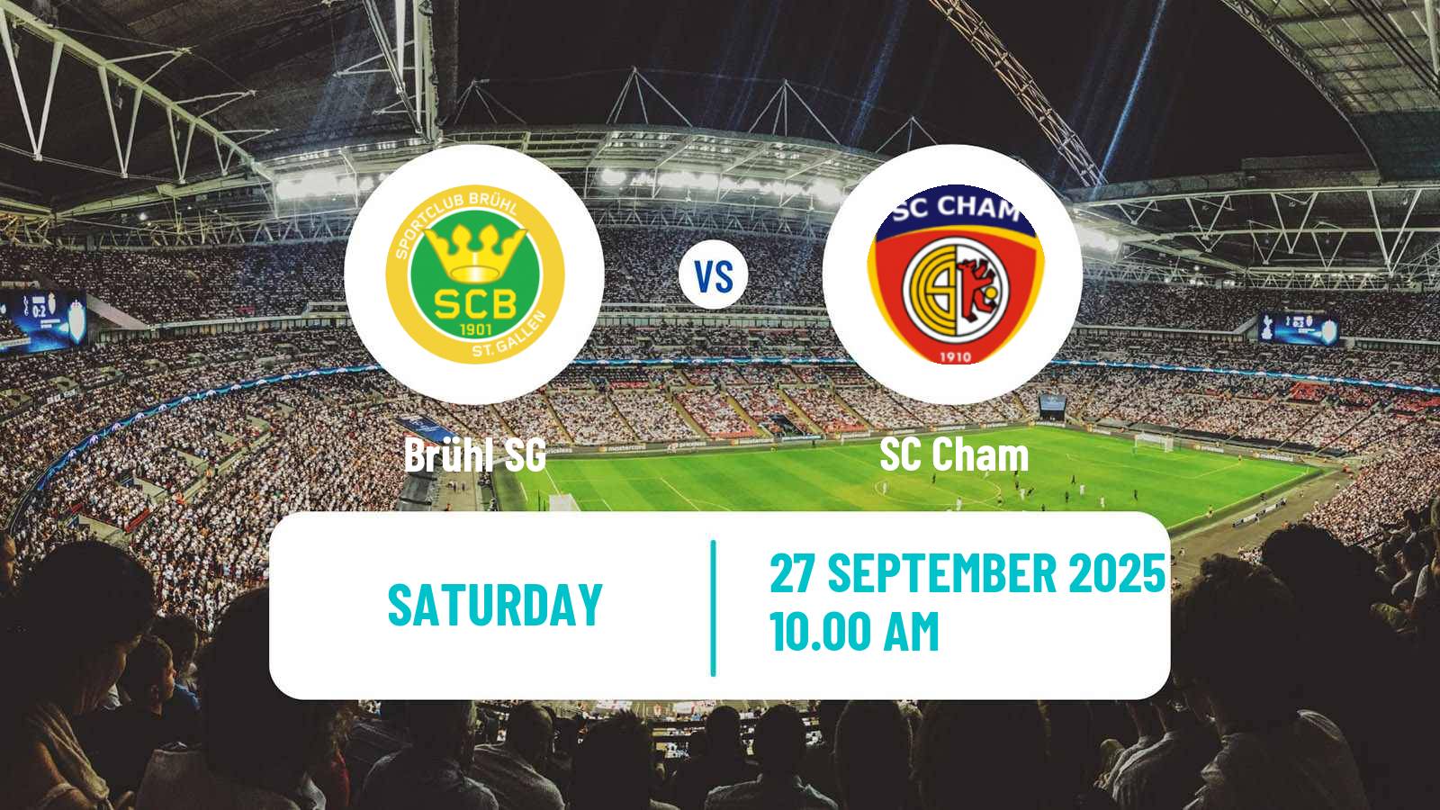 Football Swiss Promotion League Brühl - Cham